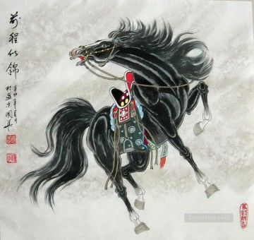Chinesen läuft Pferd